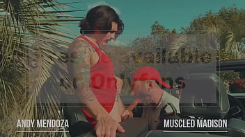 Lips locked on muscledmadison at casamaxxx in a steamy car scene—pre sale’s hot on now