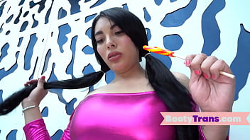 Bootylicious Tgirls Spready Cheeks Before Riding Cock thumbnail