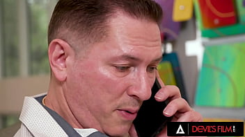 Swinger redhead gets her mouth and pussy plumbed