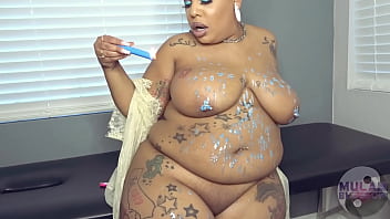 Bbw goddess mulanblossom 割️ drenches tits & belly in scorching wax tease scene