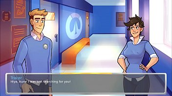 Swimming kissing blowing