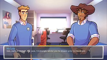 Swimming kissing blowing