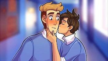 Swimming kissing blowing