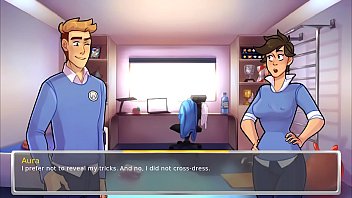 Swimming kissing blowing