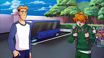 Swimming kissing blowing