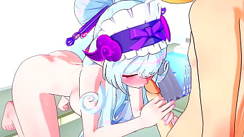 Yumemizuki takes a load of cum genshin impact hentai