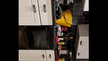 In the kitchen getting a trim