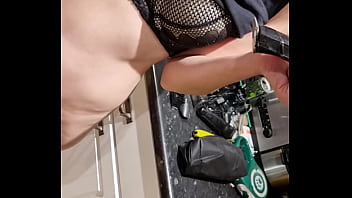 In the kitchen getting a trim