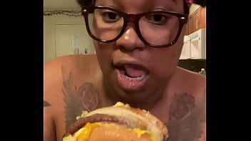 Og shabrim being a fatty girl with dis double big mac️ Og shabrim being a fatty girl with dis double big mac️