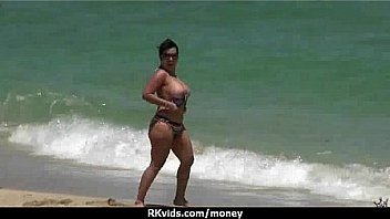 Amateur hottie takes cash for public sex 26