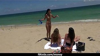 Amateur hottie takes cash for public sex 26