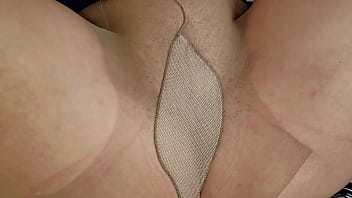 Teasing dirty talking pantyhose slut