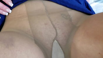 Teasing dirty talking pantyhose slut