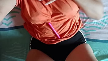 Oh neighbor finishes inside please my husband doesn't notice he screams neighbor with pleasure riding her cheating neighbor