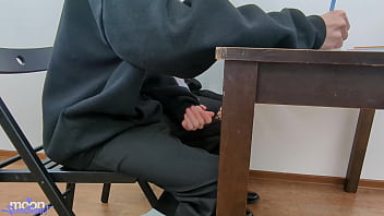 Instead of an "a" on her exam she got a creampie