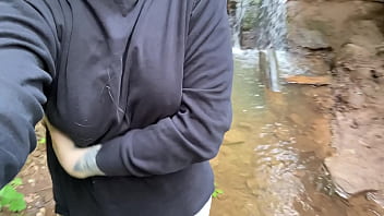 Babe in the park gives me a blowjob