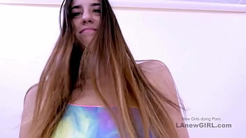 Runway ready brunette stunner got seduced by the producer