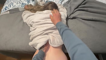 Resting step mom left herself exposed