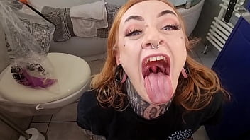 Extreme p*ke training azura alii mouth destroyed with piss & milk p*ke bonus 2nd part