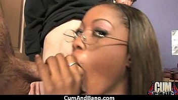 Ebony entertains a group of whites 8