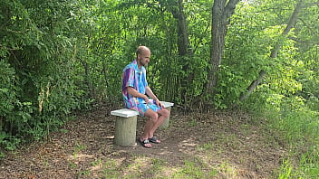 Pervy nerd caught by hot horny jogger she makes me fuck her in public