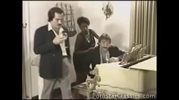 Ebony ayes takes on frank james and sasha gabor and gets two hot loads of cum over her nice ass tits