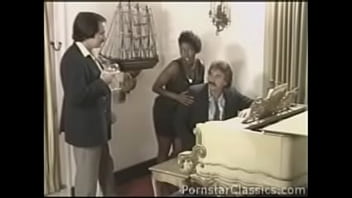 Ebony ayes takes on frank james and sasha gabor and gets two hot loads of cum over her nice ass tits