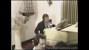 Ebony ayes takes on frank james and sasha gabor and gets two hot loads of cum over her nice ass tits