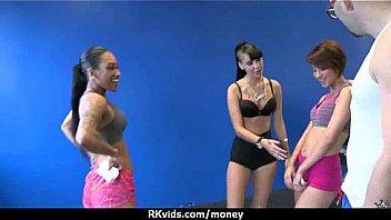 Stunning euro teen gets talked in to giving a blowjob for cash 5