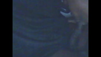 Black amateur sucking dick in office