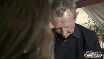 Very old man fucks v girl and cums on her tongue after pussy sex