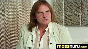 Nuru massage ends with a hot shower fuck 5