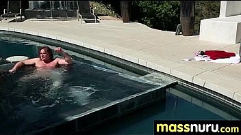 Nuru massage ends with a hot shower fuck 5