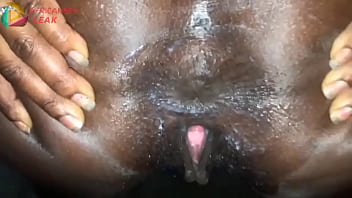 Ebony step sis can’t hold it explosive shower squirting scene