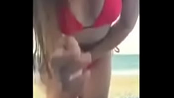 At the beach and horny