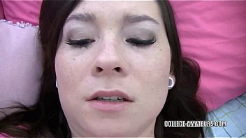 Brunette coed danika michelle is fucking her dildo