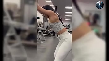 Fitness woman likes to show off all naked