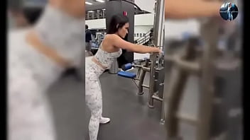 Fitness woman likes to show off all naked