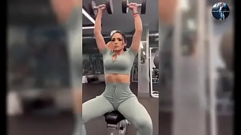 Fitness woman likes to show off all naked