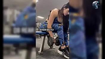 Fitness woman likes to show off all naked