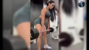 Fitness woman likes to show off all naked