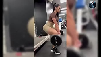 Fitness woman likes to show off all naked