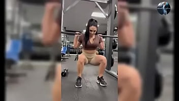 Fitness woman likes to show off all naked