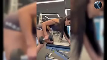 Fitness woman likes to show off all naked