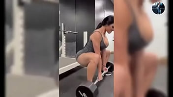 Fitness woman likes to show off all naked