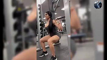 Fitness woman likes to show off all naked