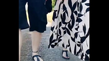 Hot granny with 66 years walked with me on a sunny day