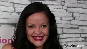 Inviting teenie enjoys a deepthroat and plenty of charge on her face