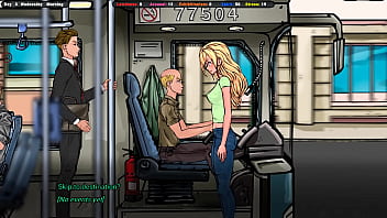 The landlord secretly cums on jenny's ass while she's under the table hentai game