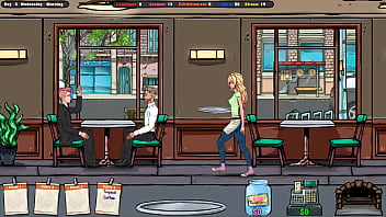 The landlord secretly cums on jenny's ass while she's under the table hentai game